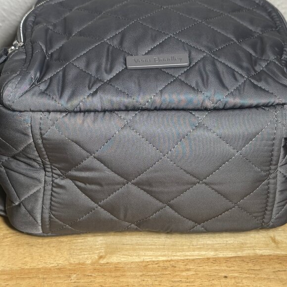 Vera Bradley Small Backpack in Performance Twill Shadow Gray NWT main image 6